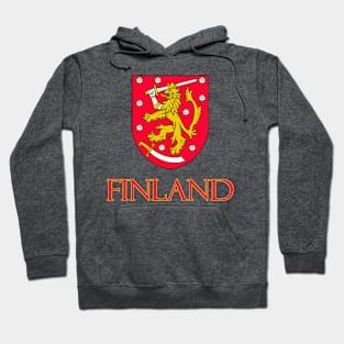 Finland - Finnish Coat of Arms Design Hoodie